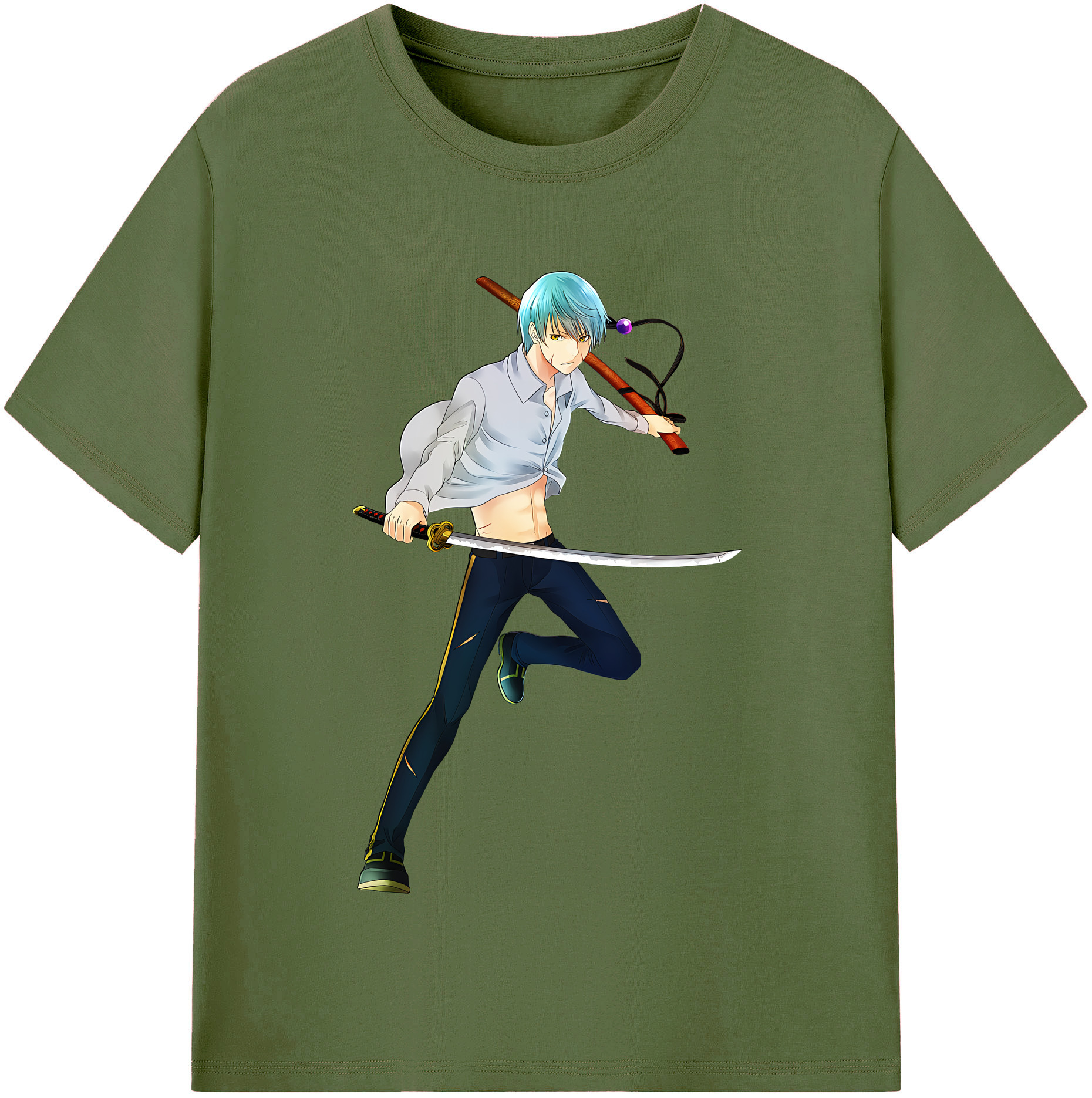 （画像用） 刀剣乱舞 Touken Ranbu 綿100％半袖Tシャツ（フロントプリント）